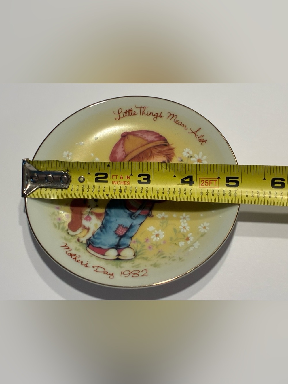 Vintage 1982 Avon Mother’s Day Plate Little Things Mean A Lot Trinket Decor - Picture 5 of 8